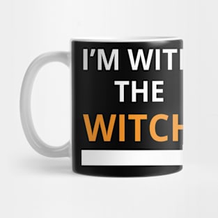 i’m with the witch Mug